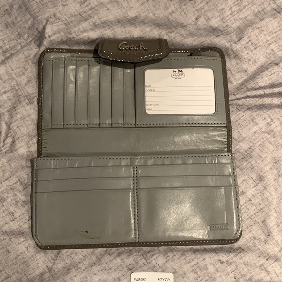 Coach grey wallet - Picture 2 of 4